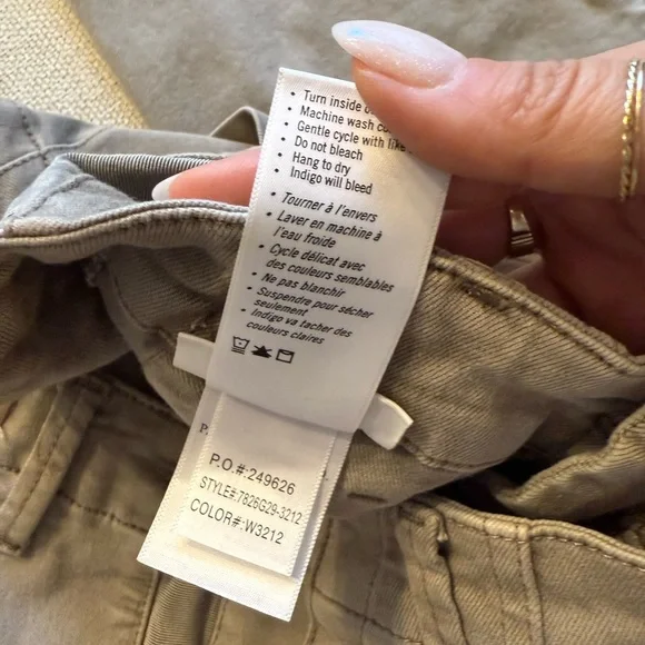 PAIGE Women’s Mayslie Straight Ankle Chino Pants Taupe size 28 - Picture 4 of 9